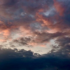 dramatic sky with clouds
