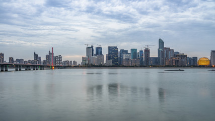 Fototapeta na wymiar urban skyline and modern buildings, cityscape of China..
