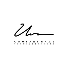 UV initials signature logo. Handwriting logo vector templates. Logo for business, beauty, fashion, signature