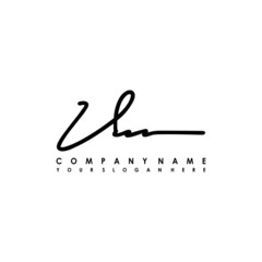 VU initials signature logo. Handwriting logo vector templates. Logo for business, beauty, fashion, signature