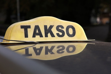 Taxi in Tallinn. Estland