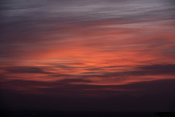 Fototapeta na wymiar Sunrise, sunset in the sky