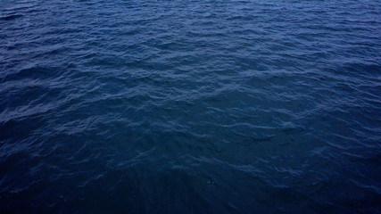 Calm Waves in the Mediterranean sea Top down view of Calm Waves in the Mediterranean sea