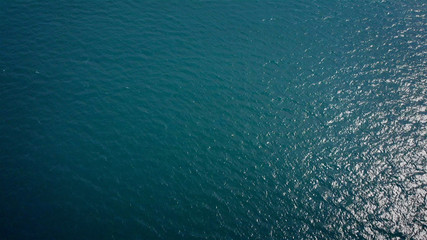 Calm Waves in the Mediterranean sea Top down view of Calm Waves in the Mediterranean sea