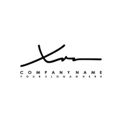 XR initials signature logo. Handwriting logo vector templates. Logo for business, beauty, fashion, signature