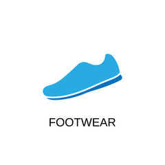 Footwear icon. Footwear symbol. Flat design. Stock - Vector illustration.