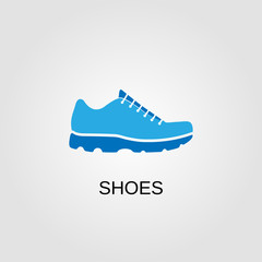 Shoes icon. Shoes symbol. Flat design. Stock - Vector illustration.