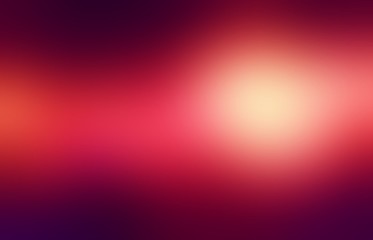 Flash on deep red empty background. Maroon blurred texture. Glare defocused background. Glow abstract illustration.