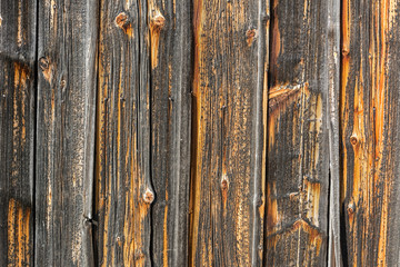 Background, rustic weathered brown wooden wall (horizontal)