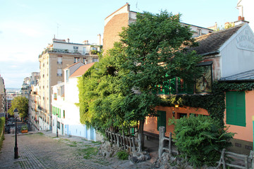 ancien restaurant (lapin agile) in montmartre in paris (france)