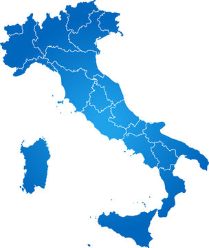 map of Italy