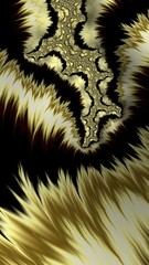 Artfully 3D rendering fractal, fanciful abstract illustration and colorful designed pattern