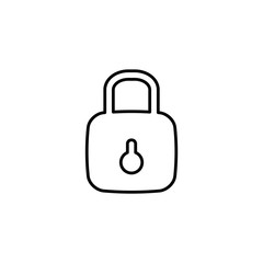 the lock icon. vector illustration