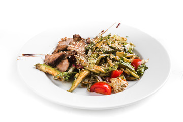 beautiful restaurant dish of Azerbaijan cuisine