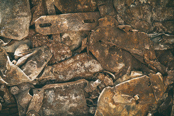 Detail From Compressed Metal Wastes (Background Image)