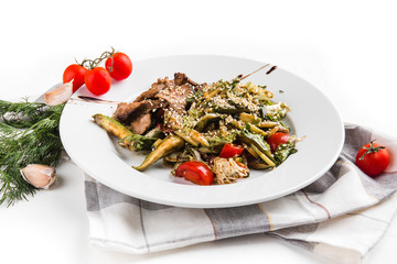 beautiful restaurant dish of Azerbaijan cuisine
