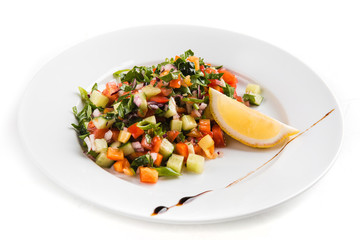 beautiful restaurant dish of Azerbaijan cuisine