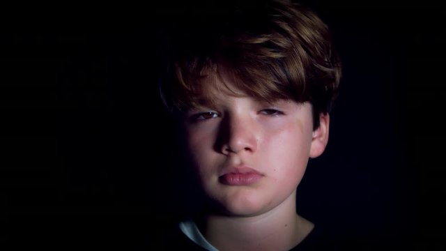 4k Shot of a Teen Boy Being Sad and Lost