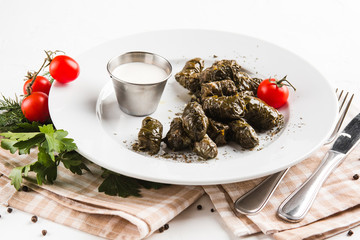 beautiful restaurant dish of Azerbaijan cuisine