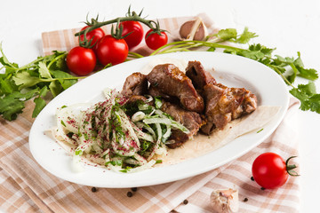 grilled fresh piece of meat