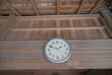 小屋の中の時計