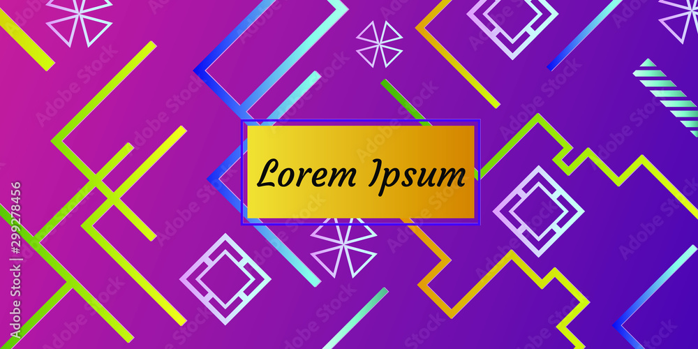 Poster abstract vector pattern gradient background templates. modern geometric design with minimal geometri