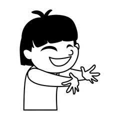 Isolated boy cartoon vector design