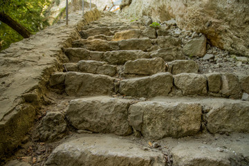 ancient stairs pilgrimage religion path way in holy land destination for pray 