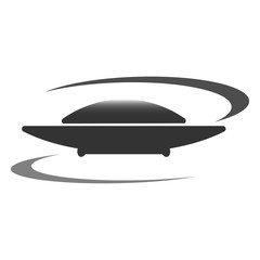 UFO icon. UFO Flying Saucer. Unknown flying object icon.