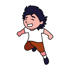 Isolated boy cartoon vector design