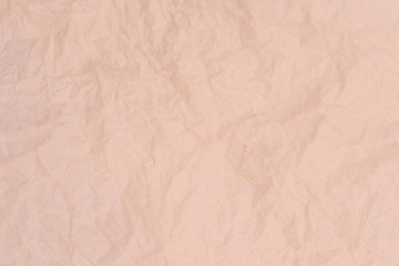 Crumpled paper texture, abstract background. Fashionable modern shade. Copy space, soft focus.