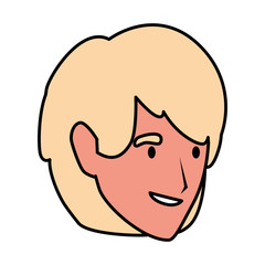Isolated man head vector design