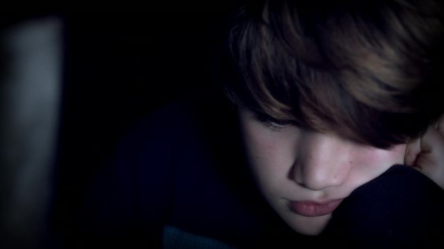 4k Shot of a Teen Boy Being Sad and Bored 
