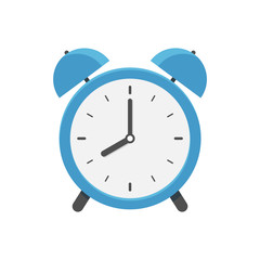 Alarm clock icon with bells and hands