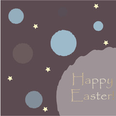 Happy Easter Greeting Card. Vector Illustration