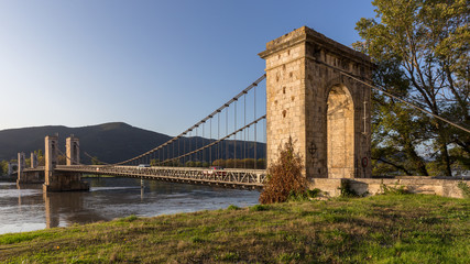 The Robinet Bridge on the Rhône in Donzere (Provence)