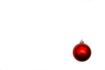 fondo postal navidad bola roja arbol
