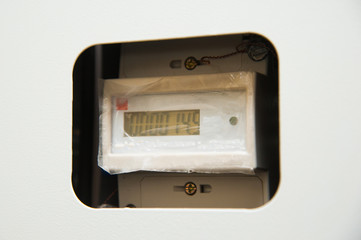 Fototapeta premium Watthour meter of electricity for use in home appliance