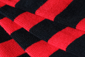 Closeup macro di calzini di cotone colorati