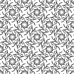 Abstract geometric background, vector seamless pattern, ornamental wallpaper, elegant ornament for wrapping paper and other surfaces.