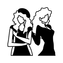 Supermodels avatar women vector design