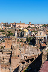 Fototapeta na wymiar Rome skyline. Rooftop view of Rome, Italy
