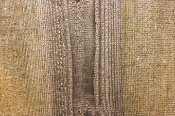 top view of a wooden Board that has been exposed to rain and wind
