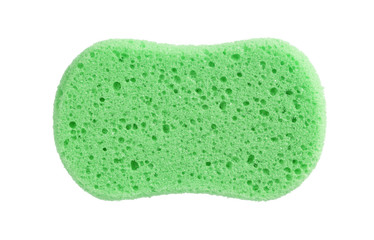 Sponge isolated, used for cleaning