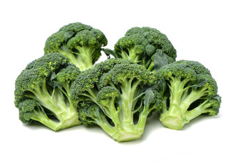 Broccoli vegetable on white background	