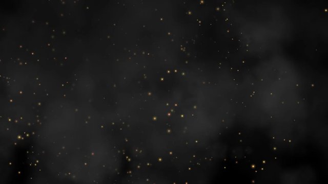 4k animated smoke with sparks from fire