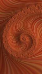 Artfully 3D rendering fractal, fanciful abstract illustration and colorful designed pattern
