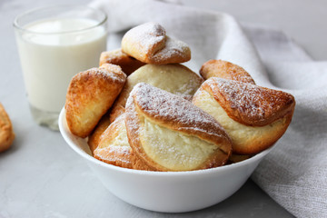 Juicy ruddy with cottage cheese