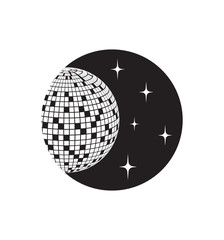 Disco ball Vector icon Disco ball Vector icon Disco ball Vector icon