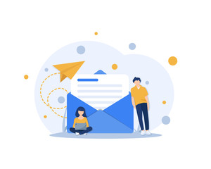 Email and messaging,Email marketing campaign,Working process, New email message